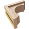 Ekena Millwork 4"W x 8"D x 8"H Classic Emerson Rough Cedar Woodgrain TimberThane Corbel, Primed Tan CORUR04X08X08EMRRCPR - alternate 3